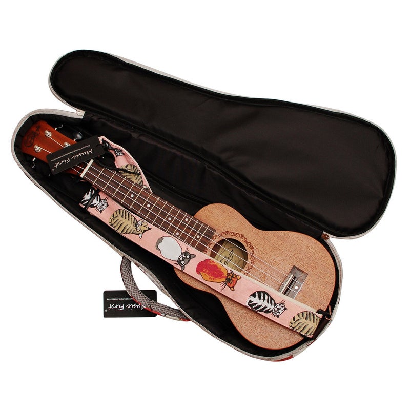 MUSIC FIRST Canvas 21â€œ Soprano MR DOG ukulele case ukulele bag ukulele cover, Original Design. - Image 4